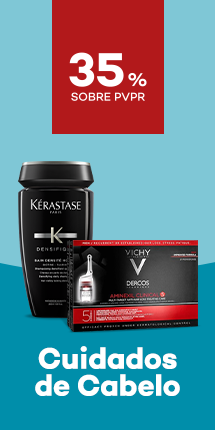 Cuidados de cabelo para Homem com destaque promocional de até 35% sobre preço de Venda ao Público Recomendado